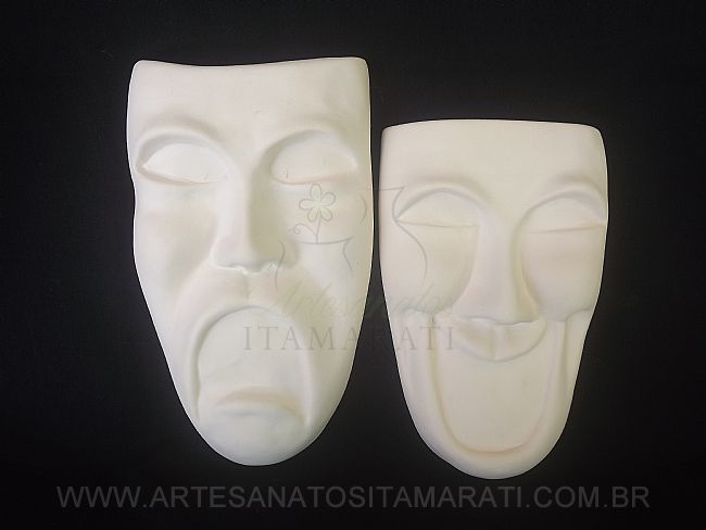 Detalhes do produto Par Mascara Teatro Lisa